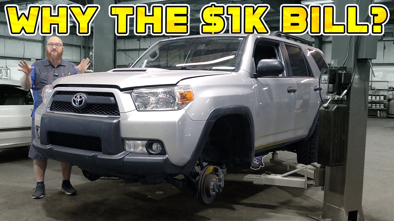YouTube post by @CarWizard for BendPak. Caption reads: 4Runner's Mystery $1000 Repair: Was It Worth It?.