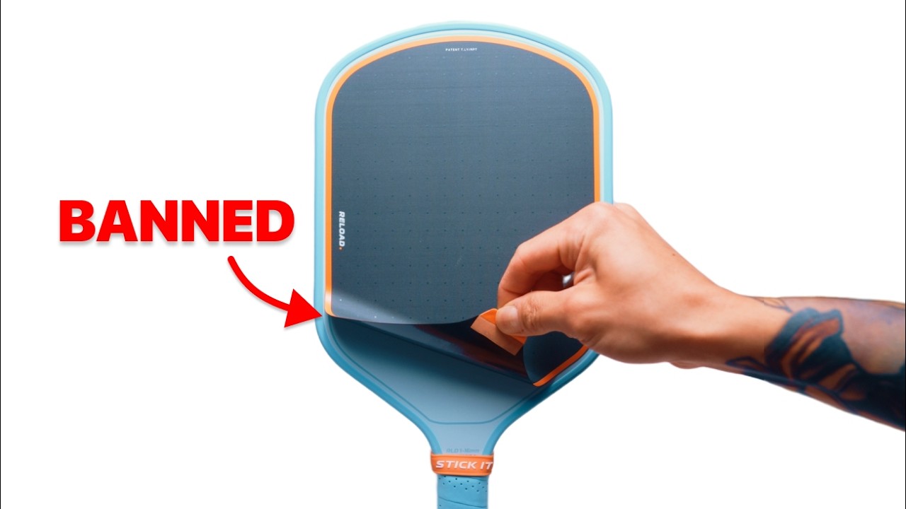 YouTube post by @buildingpickleball for Crbn Pickleball. Caption reads: Could This Patent Change Pickleball Forever?.