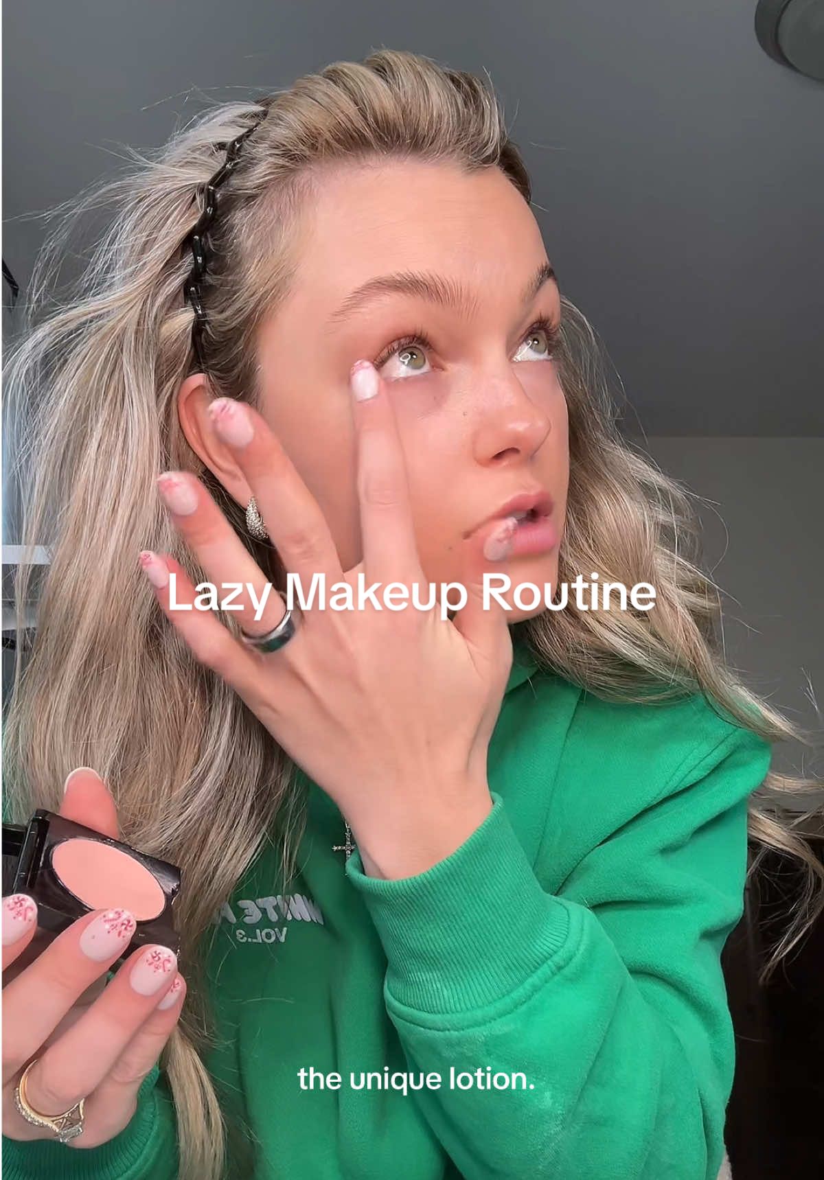 TikTok post by @allieprib for Palladio Beauty. Caption reads: [...] small💕 @Farmacy Beauty @loréal paris usa....