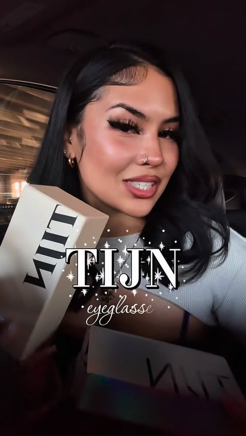 Instagram post by @ramiinda for TIJN Eyewear. Caption reads: YAA I had to be dramatic for this....