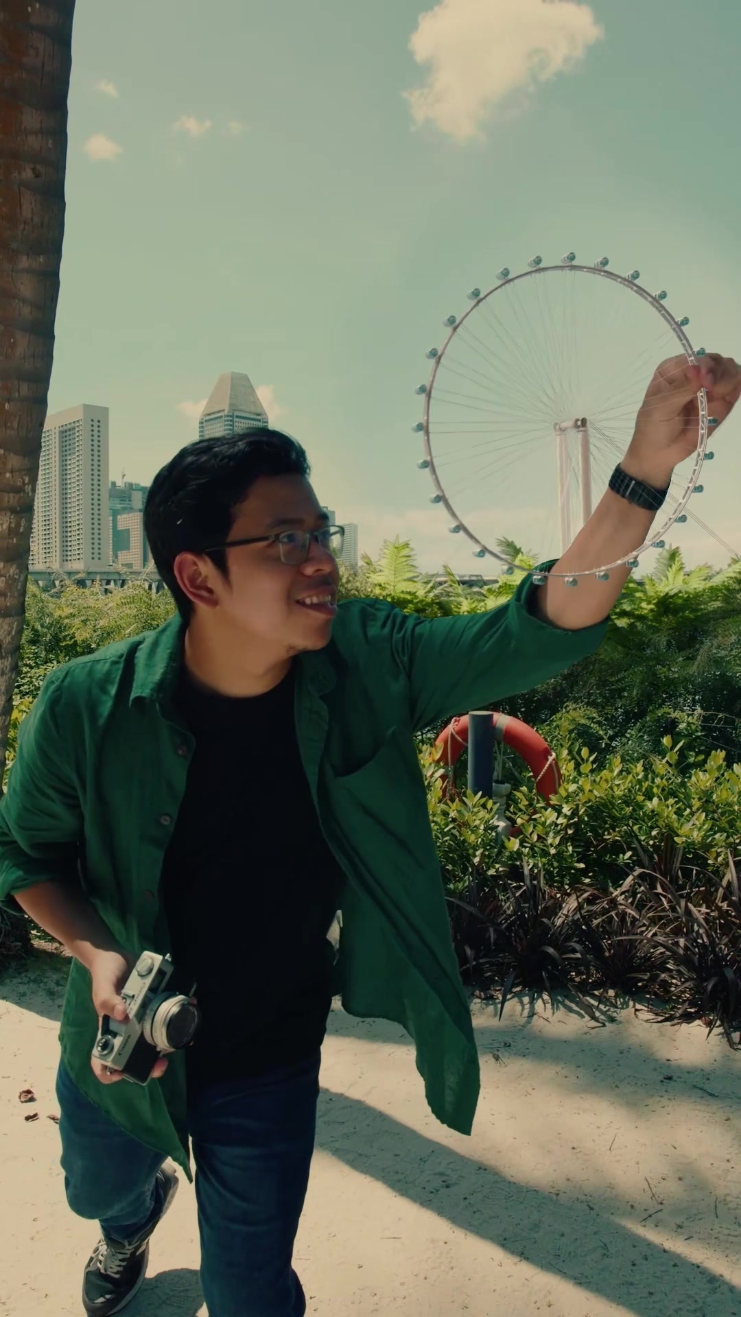 TikTok post by @sofyank96 for VisitSingapore. Caption reads: Traveling around Singapore the best way possible,....