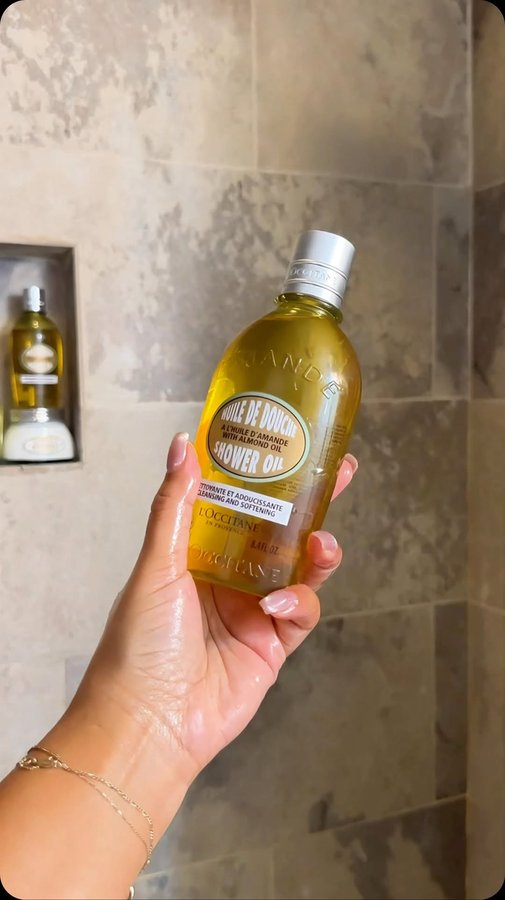 Instagram post by an influencer for L'OCCITANE en Provence. Caption reads: I’ve been a fan of L’Occitane for years - every....