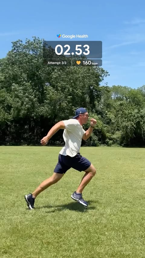 Instagram post by @brysondechambeau for Fitbit. Caption reads: [...] time — and testing it out with my Google....