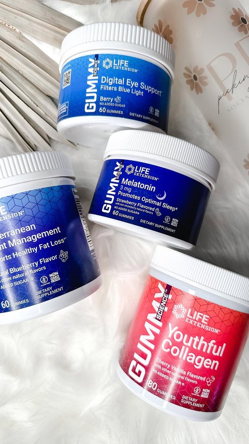 Instagram post by @kimmymanzo for Life Extension. Caption reads: #sponsored I have been using the @lifeextension....