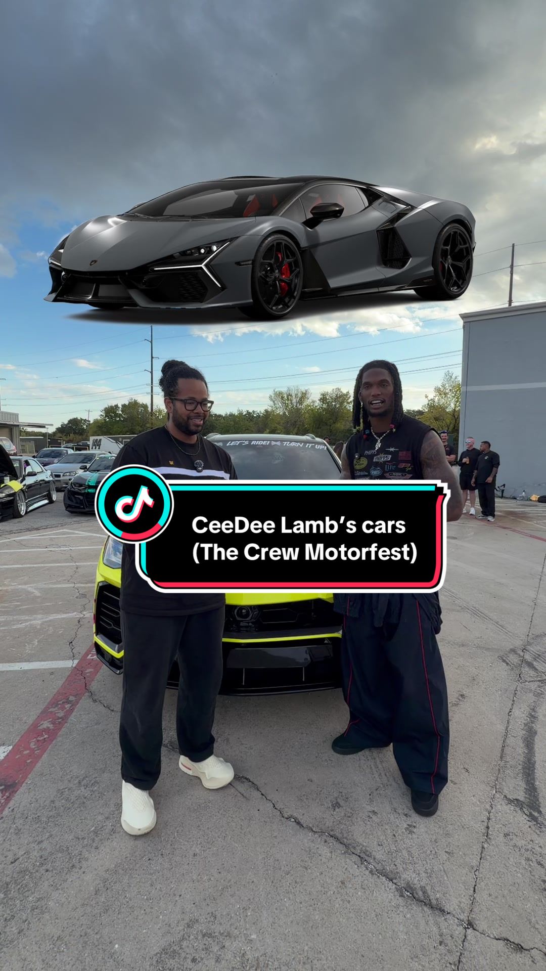 TikTok post by @forrestsautoreviews for Ubisoft. Caption reads: Check out The Crew Motorfest on PlayStation, Xbox,....