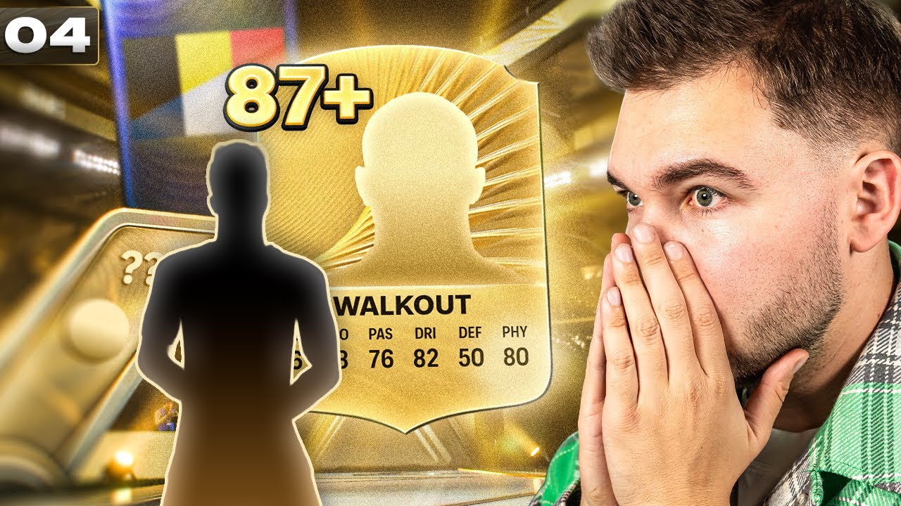 YouTube post by @PLKD for R-GOL. Caption reads: YES! WE HAVE THE FIRST WALKOUT! - FC26 Ultimate....