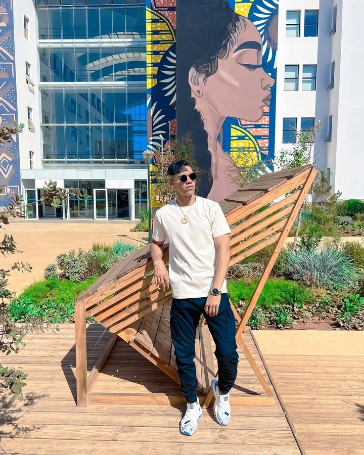 Instagram post by @otman_akes for Men's Fashion & Style. Caption reads: Let the improvement of yourself and enjoyment of....