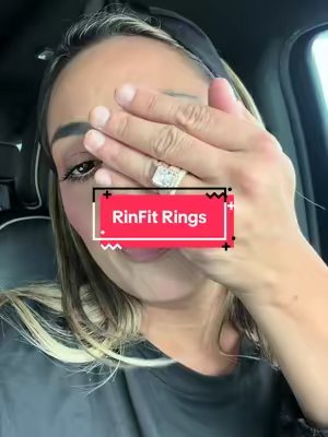 TikTok post by @pshhitsvanessa for Rinfit. Caption reads: Rinfit rings have amazing silicone engagement....