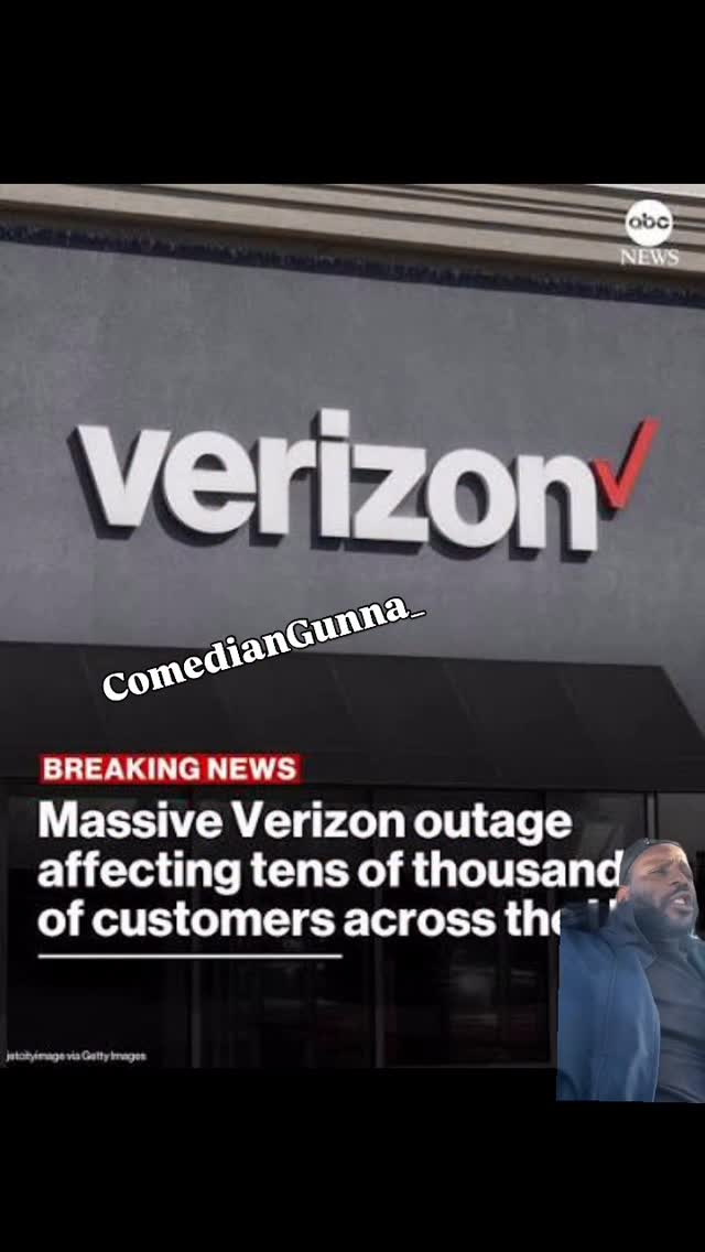Instagram post by @comediangunna_ for Verizon. Caption reads: Verizon Wireless 📱 “Welcome to the Show Baybee”....