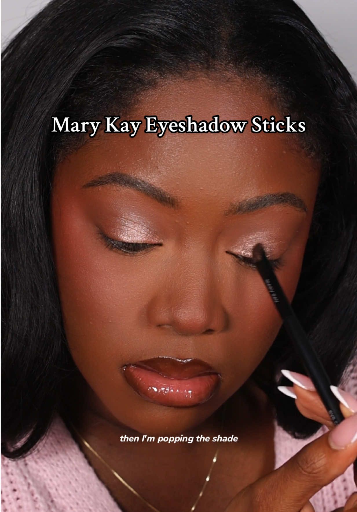 TikTok post by @jasadetunji for Mary Kay. Caption reads: Eyeshadow doesn’t have to be hard ✨ The @Mary Kay....