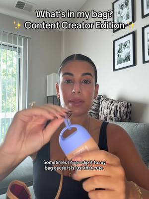 TikTok post by @alexis_terrana for Alleyoop. Caption reads: [...] in my bag? ✨Content Creator Edition✨....