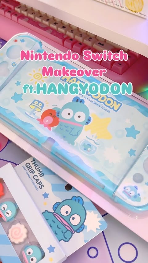 Instagram post by @cozynamie for Wishavenshop. Caption reads: [gifted] HANGYODON 🎣✨ I think that this Nintendo....