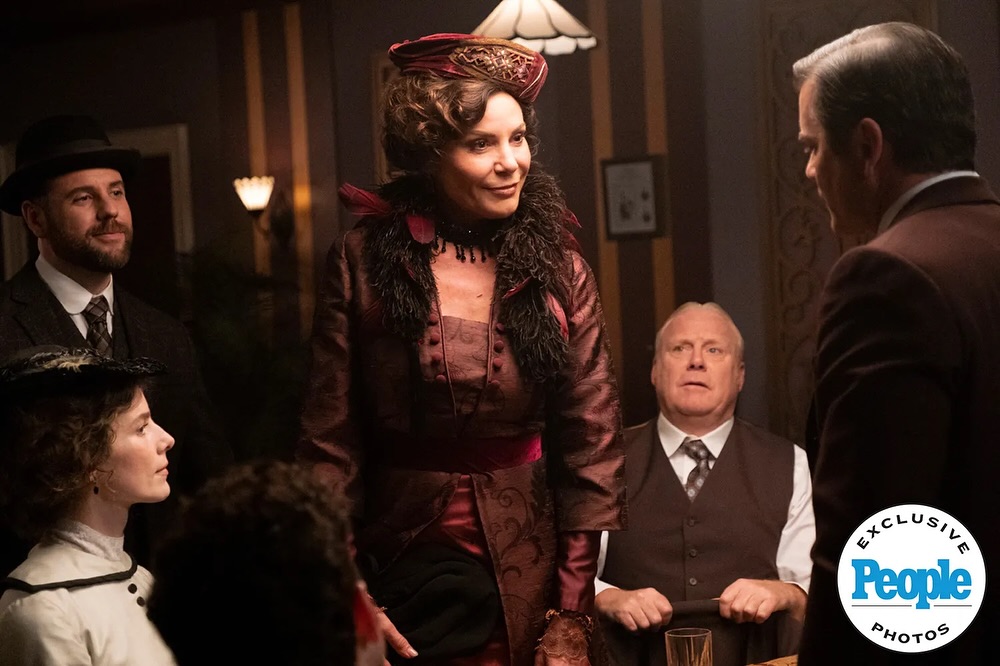 Instagram post by @yannick_bisson for People Magazine. Caption reads: Luann de Lesseps is trading cabaret for corsets....