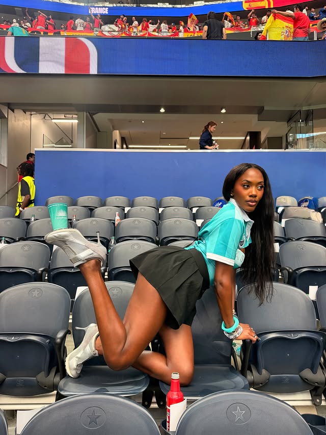 Instagram post by @iamcrystalnicolee for Casamigos. Caption reads: [...] the score⚽️🍋‍🟩 first World Cup w/....
