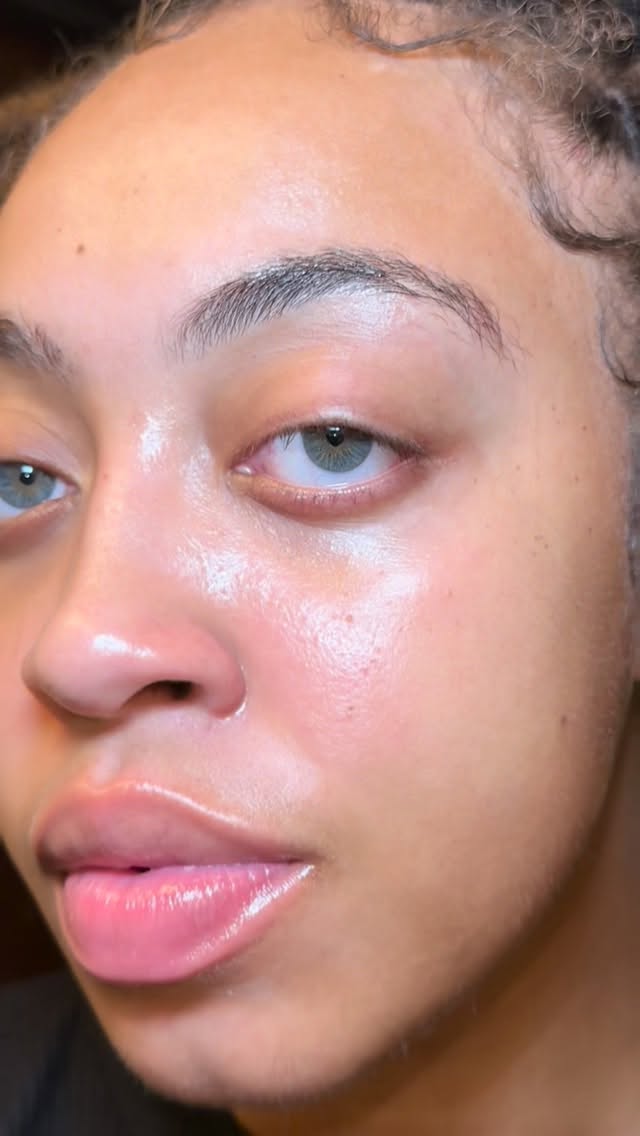 Instagram post by @madechinajay for Charlotte Tilbury. Caption reads: #ad The Hollywood Secret (glow skin ritual) 🤫😍....