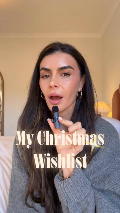 Instagram post by @georgiahabboo for Augustinus Bader. Caption reads: My dream Christmas wishlist ✨ ad @augustinusbader.