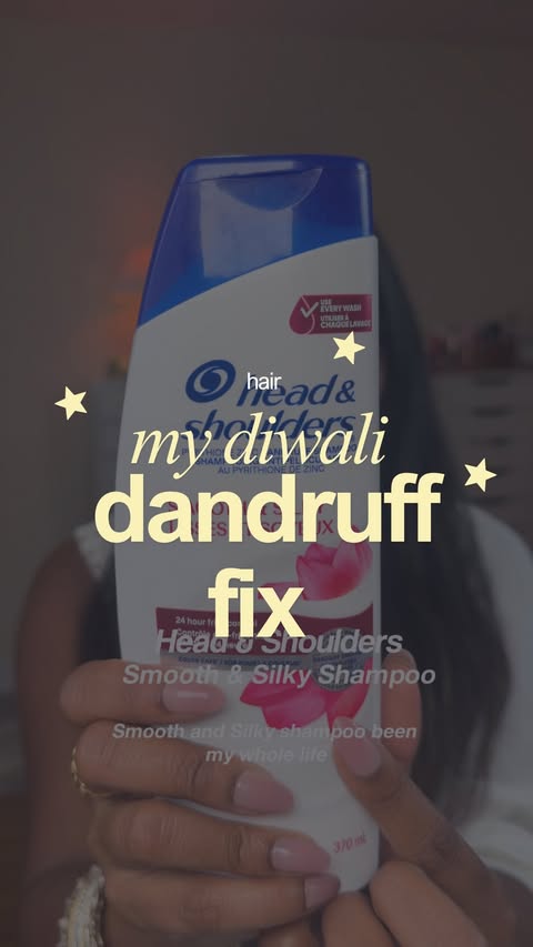 Instagram post by @blendsbypouja for Head & Shoulders North America. Caption reads: #ad I fear I went my whole life thinking that in....