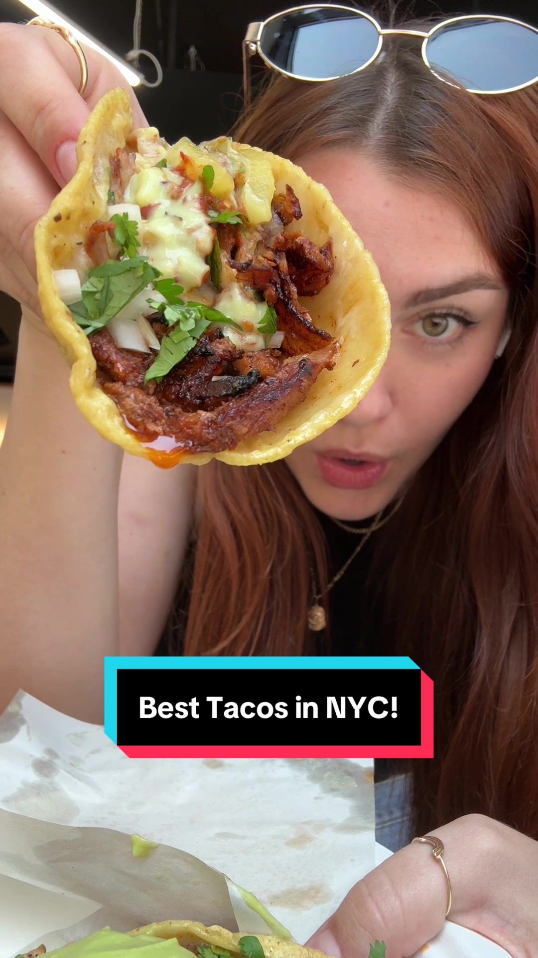 TikTok post by @karissaeats for pepsi. Caption reads: #PepsiPartner Birria tacos deserve @Pepsi....