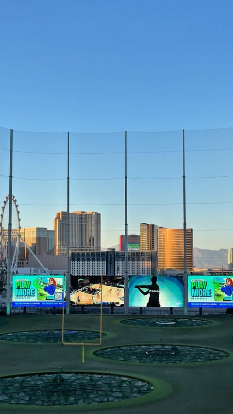 Instagram post by @sin_city_secrets for Topgolf. Caption reads: [...] is happening on March 19-21st at....