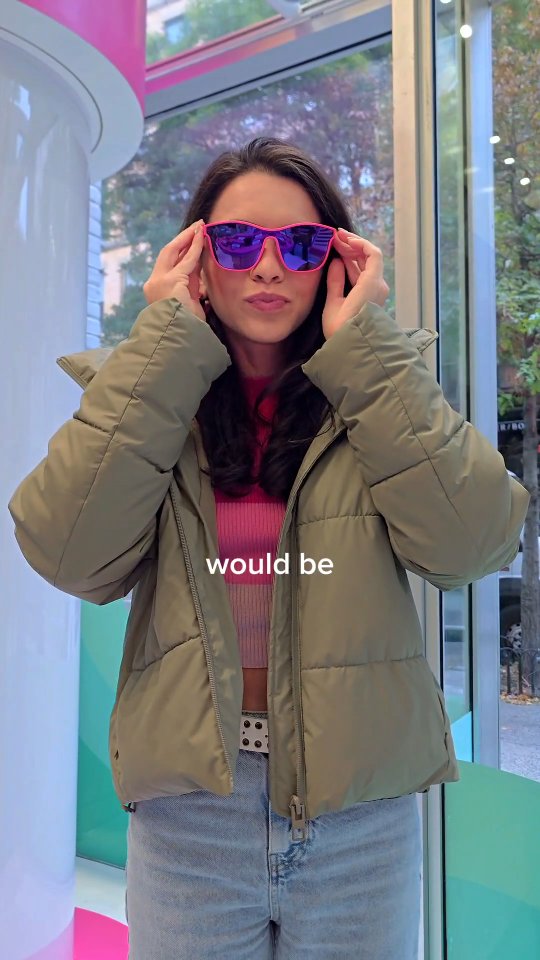 Instagram post by @step_by__steph for Goodr. Caption reads: I love sharing nyc things! Goodr is at 452 W....