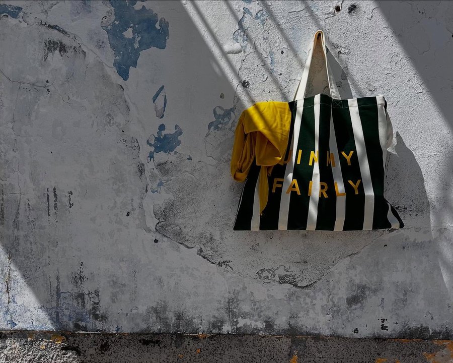 Instagram post by @flavialeone for Jimmy Fairly. Caption reads: @jimmyfairly ‘s sunglasses, a little piece of....