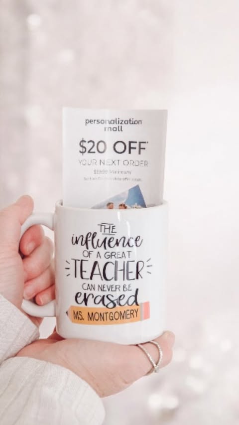 Instagram post by @lindsey.was.here for Personalization Mall. Caption reads: I love giving gifts that actually mean....