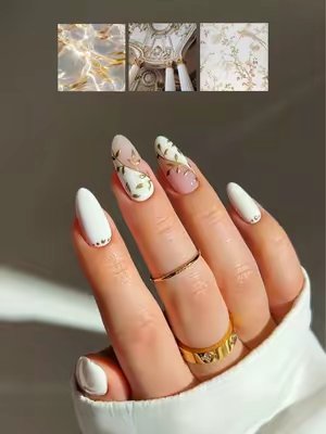 TikTok post by @nailsbypaular for MelodySusie. Caption reads: [...] and chilly autumn day! <3 — using:....