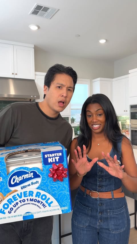 Instagram post by @thesingfamily for Charmin. Caption reads: #ad #CharminPartner the gift that keeps on....