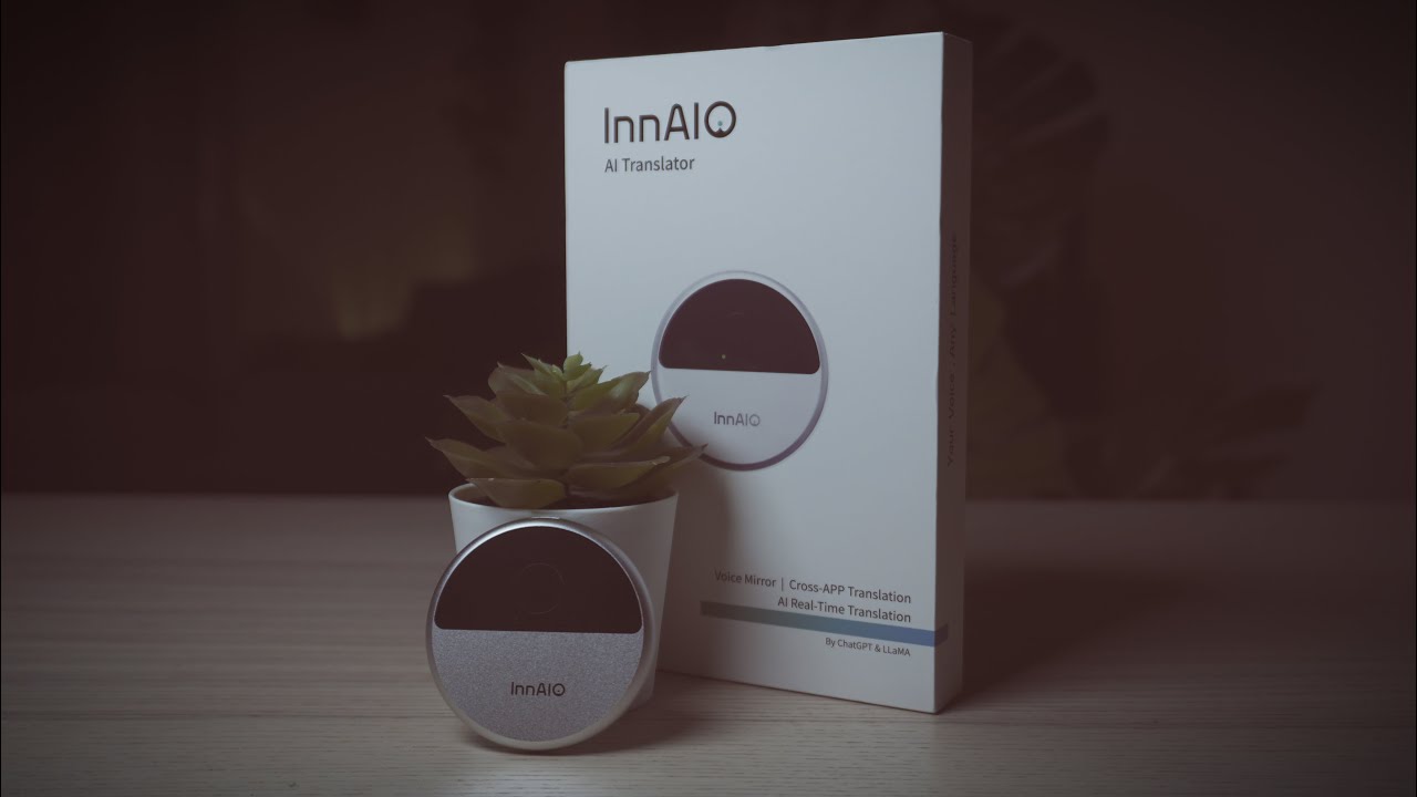 YouTube post by @techutopiareviews for Elgato. Caption reads: Speak 100+ Languages Instantly! | InnAIO AI....