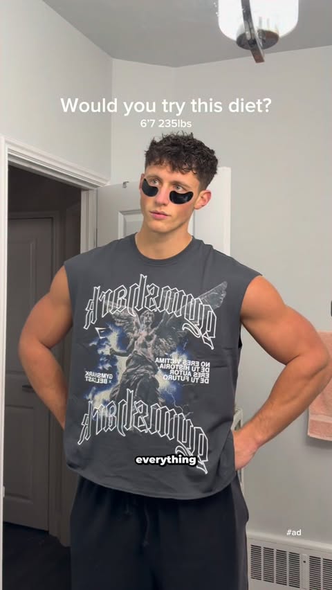 Instagram post by @brianwallack for MyFitnessPal. Caption reads: Full day of eating at 67🤩 @myfitnesspal....