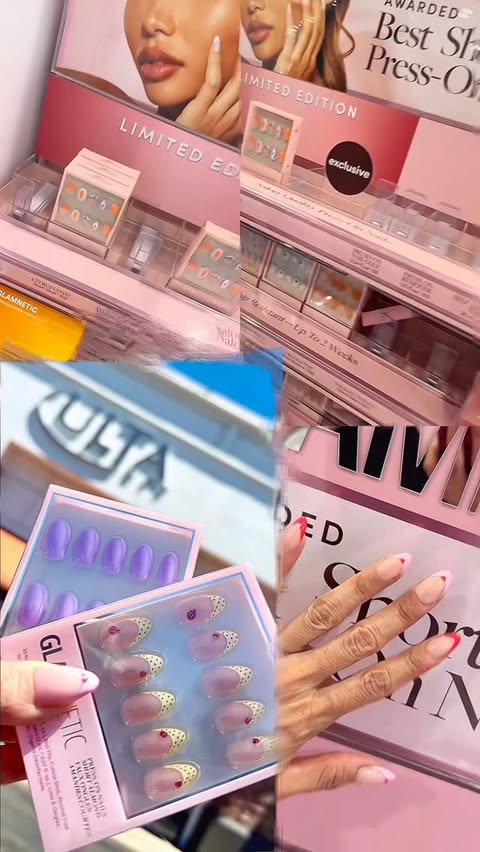 Instagram post by @beautybubble0326 for Glamnetic. Caption reads: [...] time to switch up your mani: shop your....