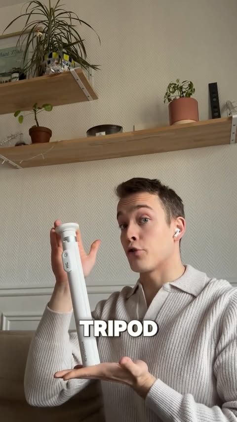 Instagram post by @r2flute for KraftGeek. Caption reads: KraftGeek’s JustTap tripod is actually such a....