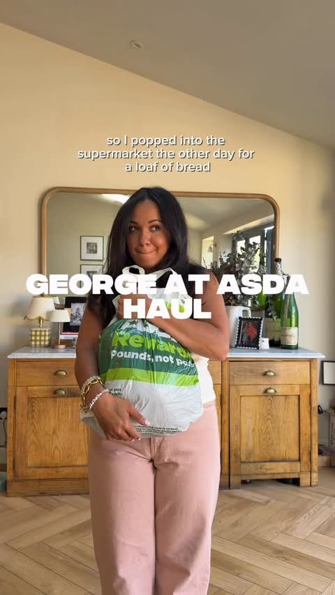 Instagram post by an influencer for George at Asda. Caption reads: [...] but no one is safe in @georgeatasda …what do....