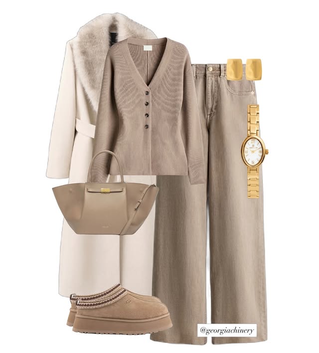 Instagram post by @georgiachinery for Abbott Lyon. Caption reads: Weekend style inspo 💫

5 gorgeous outfits with....