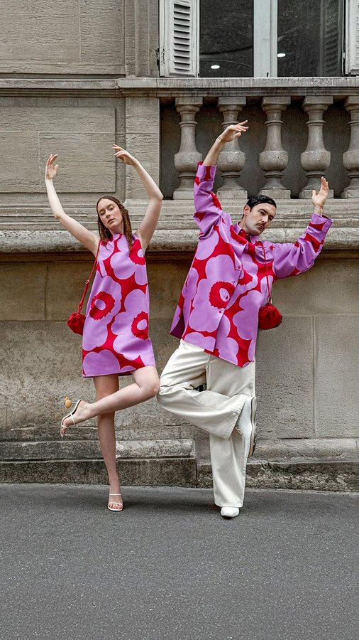 Instagram post by @young_emperors for Marimekko. Caption reads: What can we say, we’re craving @marimekko
....