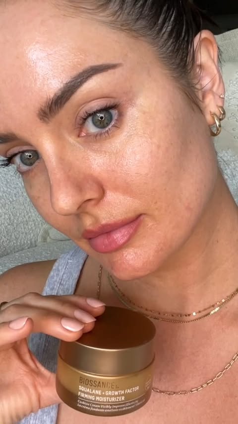 Instagram post by @chloemorello for Biossance. Caption reads: Biohacking collagen production with @Biossance....