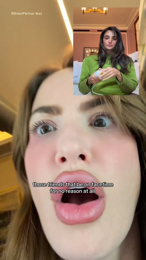 Instagram post by @haleyybaylee for Braun. Caption reads: #braunpartner #ad @paige_desorbo you’re such an....
