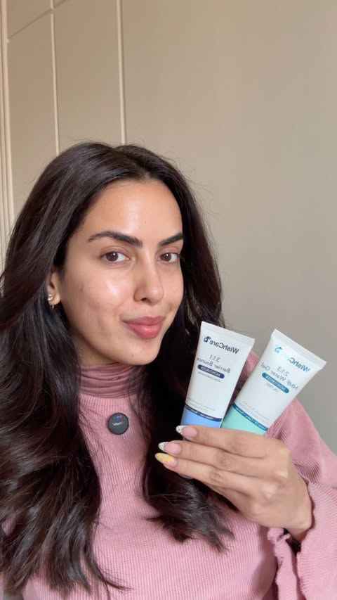 Instagram post by @savarkaur for WishCare. Caption reads: Skin biology > guesswork
WishCare’s new....