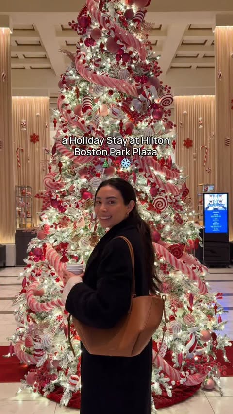 Instagram post by @arabella.stokes for Hilton Hotels & Resorts. Caption reads: #HiltonPartner Recharging for the holidays at the....