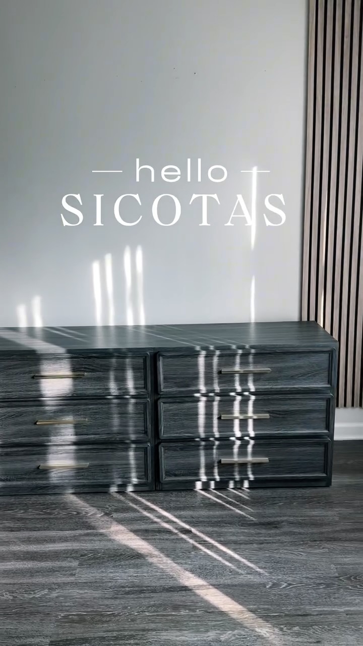 Instagram post by an influencer for SICOTAS. Caption reads: SICOTAS Night Stand Set 2 Oversized [...].