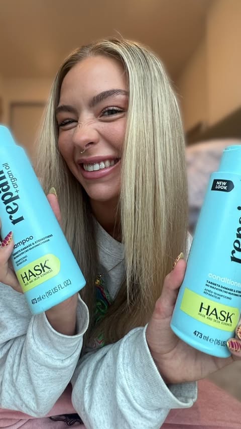 Instagram post by @jessgearyx for HASK. Caption reads: [...] routine which I do once a week, using my....