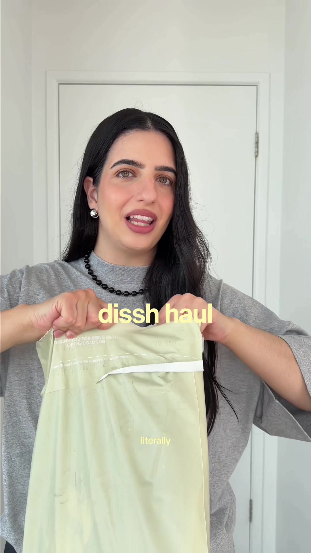 TikTok post by @what.gem.wore for DISSH. Caption reads: disshing out the goods @DISSH #dissh [...].