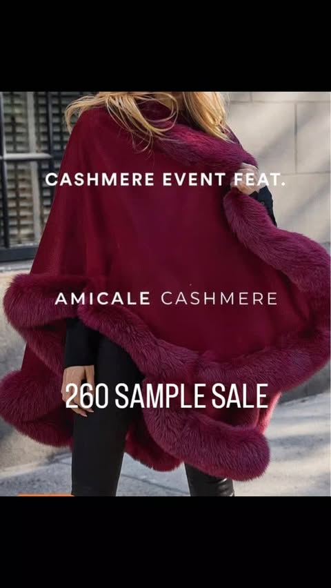 Instagram post by @nycsamplesaleaddict for 260 Sample Sale. Caption reads: @260samplesale has what you need for the coldest....
