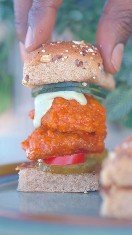 Instagram post by @turnipvegan for North Spore. Caption reads: [...] fresh garlic shoestring fries using....