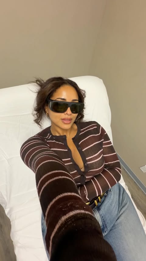 Instagram post by @kimmfeliz for Milan Laser Hair Removal. Caption reads: 10/10 recommend treating yourself to a self care....