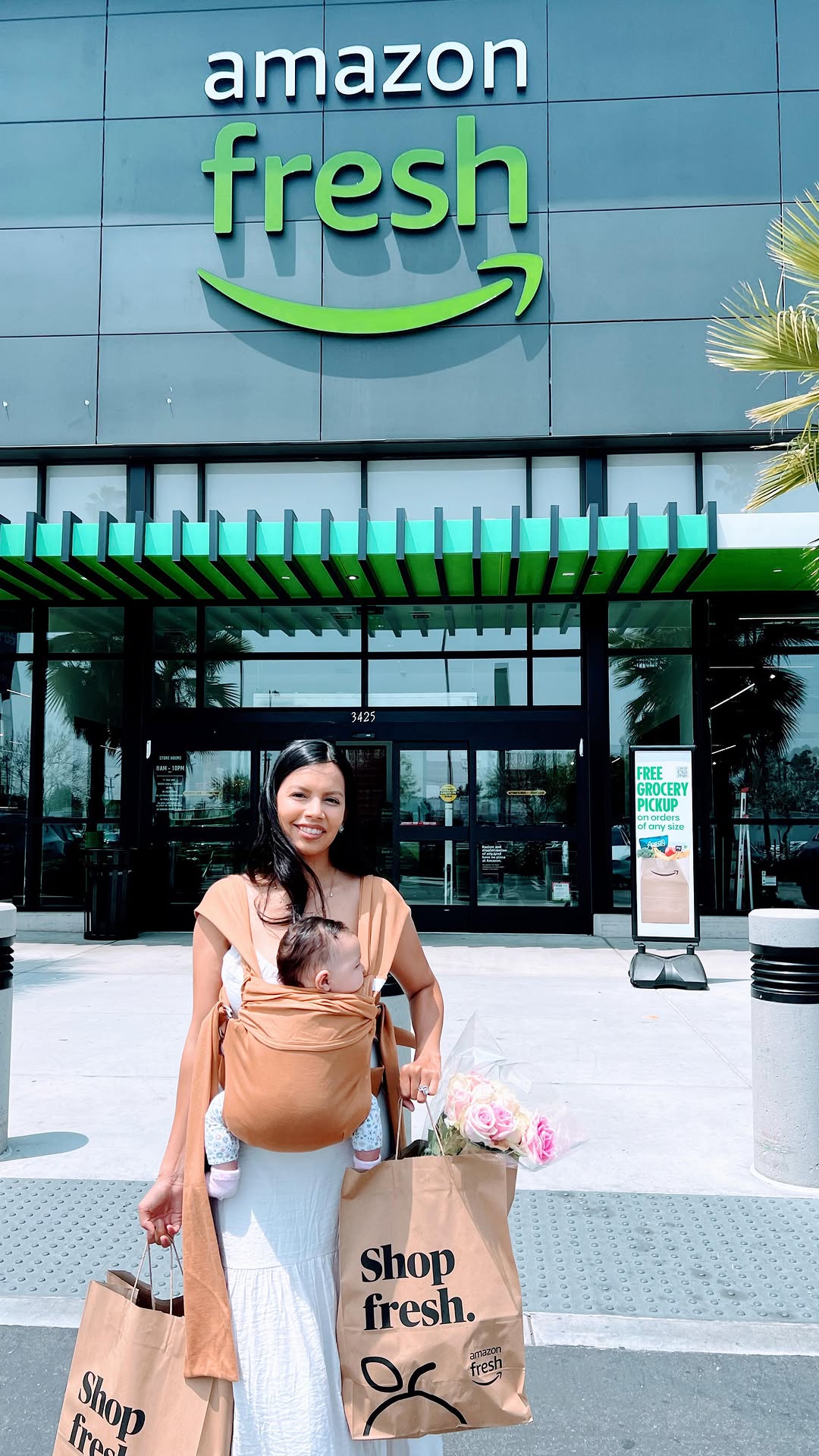 Instagram post by @ocjackieo for Amazon Fresh. Caption reads: #AmazonFreshPartner #ad I am thrilled to explore....