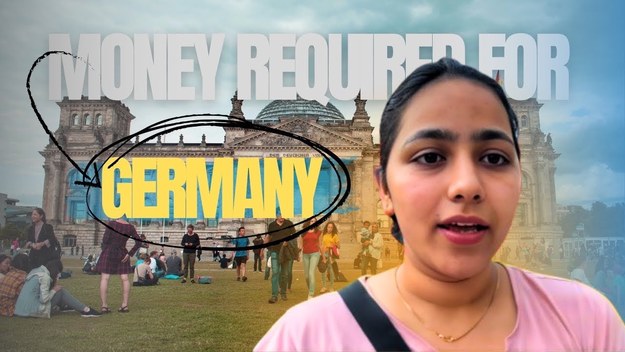 YouTube post by @ShakshiBadesra01 for Expatrio. Caption reads: TOTAL MONEY REQUIRED FOR GERMANY 🇩🇪 .