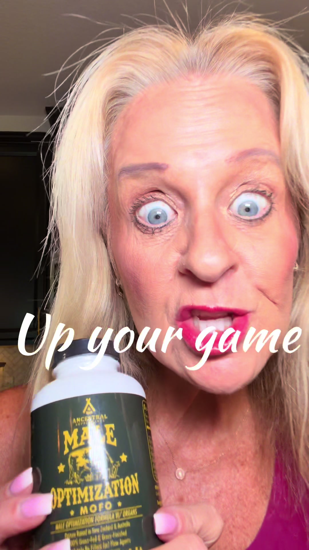 TikTok post by @krissythecoolmom for Ancestral Supplements. Caption reads: [...] #energy #vitality@Ancestral Supplements LLC.