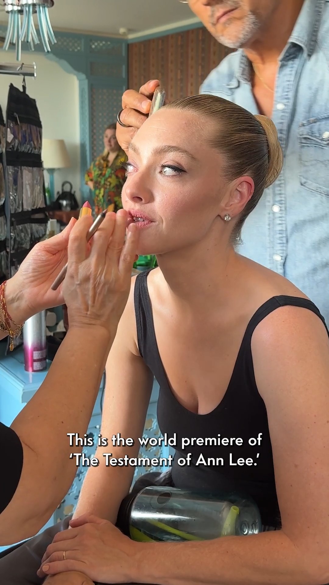 Instagram post by @mingey for Vanity Fair. Caption reads: “Re-wearing your friend’s clothes in general is....