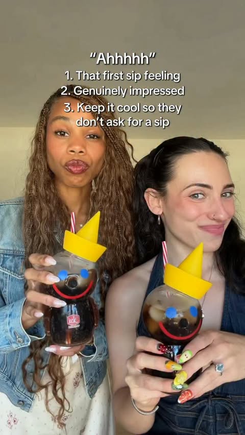 Instagram post by @soellegirls for Jack in the Box. Caption reads: #ad That first sip feeling @jackinthebox 🤩 Don’t....